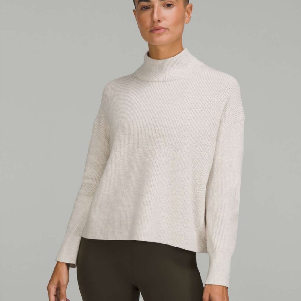 Lululemon Merino Wool-Blend Ribbed Turtleneck Sweater